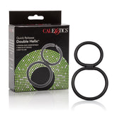 CalExotics Quick Release Double Helix – Dual-Ring Stamina Enhancer COCK RINGS